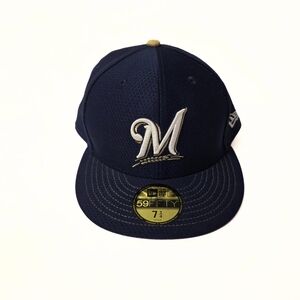 Authentic New Era MLB Milwaukee Brewers 59FIFTY Fitted Hat